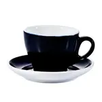 C.A.C. E-75-CBU, 7.5 Oz Cobalt Blue Porcelain Espresso Cup with 5.87-Inch Saucer, 36-Set/CS