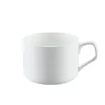 C.A.C. EVT-1-S, 8 Oz Fully Glazed Porcelain Round Stacking Cup, 3 DZ/CS