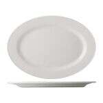C.A.C. EVT-14, 12.75-Inch Porcelain Oval Platter, DZ