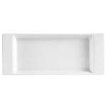 C.A.C. F-2S, 8.75x3.5-Inch White Porcelain Rectangular Fortune Tray, 2 DZ/CS