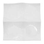 C.A.C. F-P21, 12-Inch White 4-Section Tasting Platter, DZ