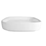 C.A.C. F-SQ2, 3.62-Inch Super White Porcelain Square Saucer, 4 DZ/CS