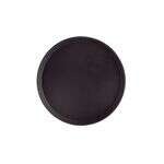 C.A.C. FGTR-14BK, 14-inch Round Fiberglass Black Tray