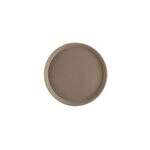 C.A.C. FGTR-14BN, 14-inch Round Fiberglass Brown Tray