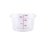 C.A.C. FS1P-12C, 12 Qt Polycarbonate Clear Round Food Storage Container