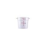 C.A.C. FS1P-1C, 1 Qt Polycarbonate Clear Round Food Storage Container