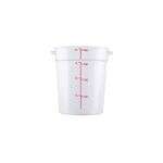 C.A.C. FS1P-4C, 4 Qt Polycarbonate Clear Round Food Storage Container