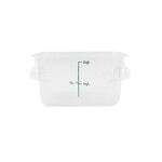 C.A.C. FS1P-SQ2C, 2 Qt Polycarbonate Clear Square Food Storage Container