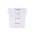 C.A.C. FS1P-SQ8C, 8 Qt Polycarbonate Clear Square Food Storage Container