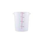 C.A.C. FS2P-4T, 4 Qt Polypropylene Clear Round Food Storage Container