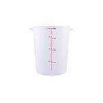 C.A.C. FS2P-8T, 8 Qt Polypropylene Clear Round Food Storage Container