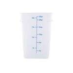 C.A.C. FS2P-SQ22T, 22 Qt Polypropylene Clear Square Food Storage Container
