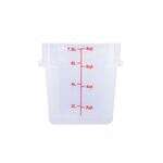 C.A.C. FS2P-SQ8T, 8 Qt Polypropylene Clear Square Food Storage Container
