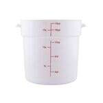 C.A.C. FS3P-18W, 18 Qt Polypropylene White Round Food Storage Container