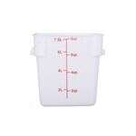 C.A.C. FS3P-SQ8W, 8 Qt Polypropylene White Square Food Storage Container