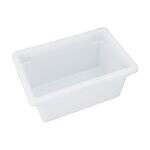 C.A.C. FS4H-9W, 18x12x9-inch Polyethylene Half-Size White Food Storage Box