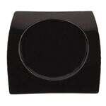 C.A.C. FSB-21-BLK, 12-Inch Black Porcelain Rectangular Bridge Platter, 4 PC/CS
