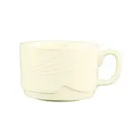 C.A.C. GAD-38, 12 Oz 4-Inch Porcelain Round Stacking Mug, 3 DZ/CS