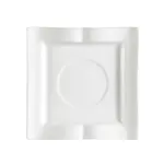 C.A.C. GBK-2, 5.5-Inch Goldbook Porcelain Square Saucer, 3 DZ/CS