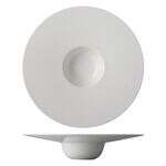 C.A.C. GDC-510, 5.5 Oz 10.5-Inch White Porcelain Wide Rim Soup Bowl, DZ