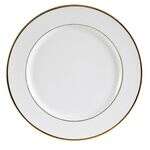 C.A.C. GRY-22, 8-Inch Porcelain Golden Royal Plate with Gold Band, 3 DZ/CS (Discontinued)