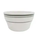 C.A.C. GS-4, 7.25 Oz 4-Inch Green Band Stoneware Bouillon Cup, 3 DZ/CS
