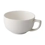 C.A.C. GW-56, 14 Oz 4.75-Inch Porcelain Bone White Cappuccino Cup, 3 DZ/CS