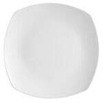 C.A.C. H-SQ16, 10-Inch Porcelain Round-in-Square Plate, DZ