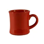 C.A.C. HAR-75-R, 7.5 Oz 3.25-Inch Red Stoneware Hartford Mug, 3 DZ/CS