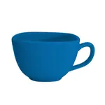 C.A.C. KC-1-PCK, 8 Oz 3.75-Inch Peacock Stoneware Square Cup, 3 DZ/CS