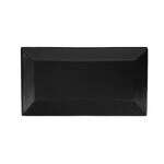 C.A.C. KC-13-BLK, 11.5-Inch Black Stoneware Rectangular Platter, DZ
