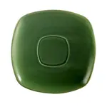 C.A.C. KC-2-G, 6-Inch Green Stoneware Saucer for KC-1-G, 3 DZ/CS