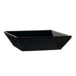 C.A.C. KC-B8-BLK, 42 Oz 8-Inch Black Stoneware Square Bowl, 2 DZ/CS