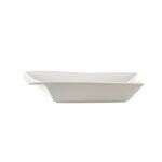C.A.C. KSE-B309, 24 Oz 9.5-Inch Super White Porcelain Square Bowl with Rim, DZ