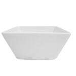 C.A.C. KSE-DB5, 13 Oz 5-Inch Porcelain Kingsquare Deep Square Bowl, 3 DZ/CS