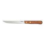 C.A.C. KWSK-46, 4.75-inch Stainless Steel Pointed Tip Steak Knife with Wooden Handle
