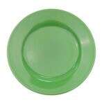 C.A.C. LV-16-G, 10.5-Inch Green Rolled Edge Stoneware Plate, DZ