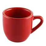 C.A.C. LV-35-R, 3.5 Oz 2.5-Inch Red Stoneware After Dinner Cup, 3 DZ/CS