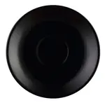 C.A.C. LV-36-BLK, 4.5-Inch Stoneware Saucer for LV-35-BLK Cup, 3 DZ/CS