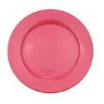 C.A.C. LV-8-R, 9-Inch Red Stoneware Plate with Rolled Edge, 2 DZ/CS