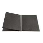 C.A.C. MCC4-11GY, 8.5x11-inch 4-Panel Faux Leather Gray Menu Cover