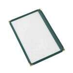MCP1-58GN, 8.5x5.5-inch 1-Pocket Green Menu Cover