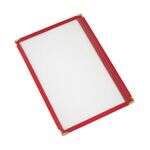MCP1-58RD, 8.5x5.5-inch 1-Pocket Red Menu Cover