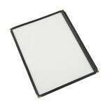 C.A.C. MCP1-911BK, 8.5x11-inch 1-Pocket Black Menu Cover