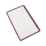 C.A.C. MCP1-914BY, 8.5x14-inch 1-Pocket Burgundy Menu Cover