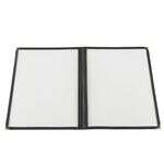 C.A.C. MCP2-911BK, 8.5x11-inch 2-Pocket Black Menu Cover