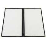 C.A.C. MCP2-914BK, 8.5x14-inch 2-Pocket Black Menu Cover
