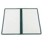 MCP2-914GN, 8.5x14-inch 2-Pocket Green Menu Cover