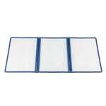C.A.C. MCP3-911BL, 8.5x11-inch 3-Pocket Blue Menu Cover
