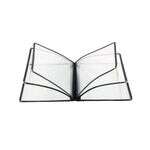 C.A.C. MCP6-911BK, 8.5x11-inch 6-Pocket Black Menu Cover